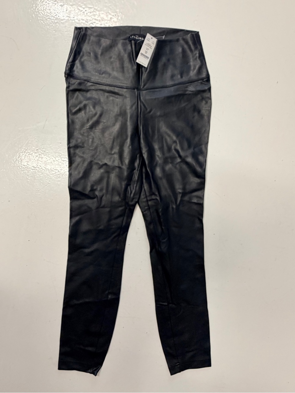 White House Black Market Black Faux Leather Leggings 4S